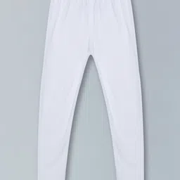 Kiddopanti Solid Ankle Length Legging - White-picture-45