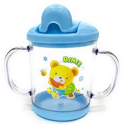 Joy Buzz Hard Spout Non Spill Sipper Cup With Handle Blue - 200ml-28