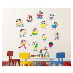 Wallstick Cute Cartoon Shin Chan wallsticker Vinyl-image-55