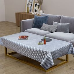 Dakshya Industries PVC Rectangle 4 Seater Table Cover - Grey-picture-48