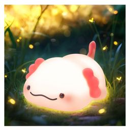 Yamama Axolotl Night Light for Kids Soft Silicone Dimmable Lamp with Timer, Touch Control & Rechargeable Battery 1200mah | Ambient Light for Bedroom, Nursery & Gift | USB-C Charging- Multi-color-image-63