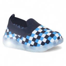 Lil Lollipop Chess Bored Checked Slip On LED Shoes - Navy Blue-picture-46