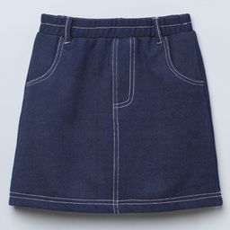 Taffykids Knit Stitch Detailed Skirt - Blue-picture-49