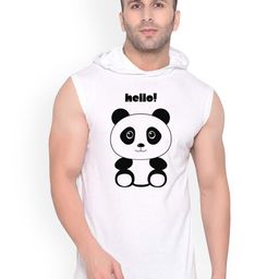 FABSTIEVE Abstract Printed Hooded Gym Vest-image-77