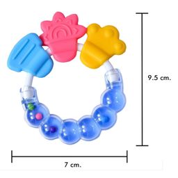 NeonateCare Silicone Combo Of Giraffe Shape & Rattle Handle Teethers - ( Giraffe -  Ring teether) - Multicolor ( color and design may vary) image 2