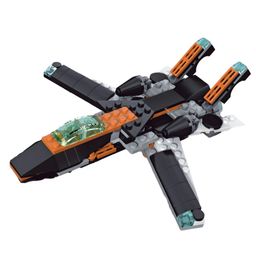 NEGOCIO Architect 34 in 1 Building Blocks Set 256 Pcs Educational Construction Racing Car Robots Plane Animal Learning Brick Toy for Kids- PACK OF 1- COLOR MAY VARY image 2