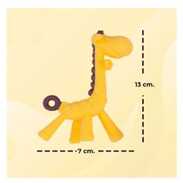 NeonateCare Silicone Combo Of Giraffe Shape & Rattle Handle Teethers - ( Giraffe -  Ring teether) - Multicolor ( color and design may vary) image 3