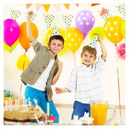 Bubble Trouble Polka Dot Printed Transparent Pack of 30 - Multicolor image 4