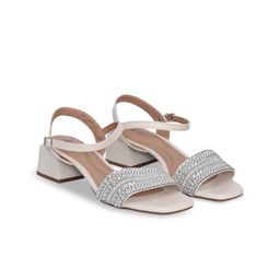 Ninaa Rossie Women Open Toe Embellished Block Sandals-image-46