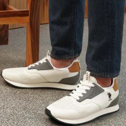 U.S. Polo Assn. Men's Off White Casual Sneakers-image-52