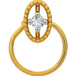 Kisna Diamond & Gold Jewellery 14k Gold & Diamond HavenNosepin for Women-image-14