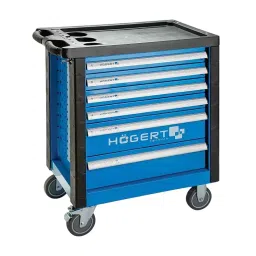 Hogert Technik 6 Drawer Cabinet with Tools, HT7G052 (Set of 171 Pcs)-0