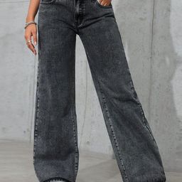 DressBerry Women Straight Fit High-Rise Light Fade Acid Wash Stretchable Jeans Plus Size-picture-7