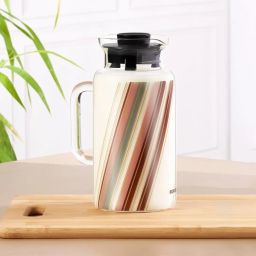 Borosil Prism Transparent Borosilicate Glass Jug with Lid (1000 ML) image 2