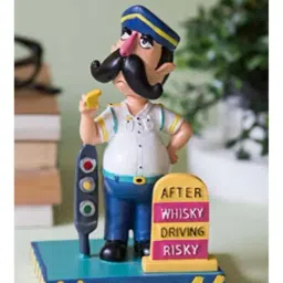 Chumbak Multicolor Poly Resin Constable D L Dey Bobble Head - Set of 1-image-55