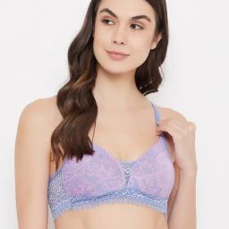 Clovia Blue Non Wired Padded T-Shirt Bra-image-67