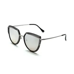 French Connection FC7432 Silver Mirrored Square Sunglasses-picture-27