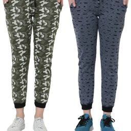 Vimal Jonney Multicolor Cotton Trackpants Pack of - 2-12