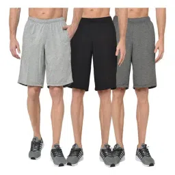 Vimal Jonney Multicolor Regular Fit Shorts - Pack of 3-picture-7