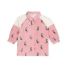 Elle Kids Pink Printed Top-image-86