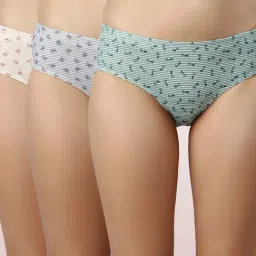 Enamor Multicolor Printed Hipster Panty Set - Pack of 3-image-61