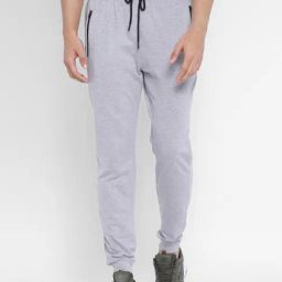 Turtle Grey Melange Slim Fit Joggers-image-48