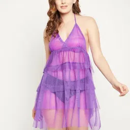 Clovia Purple Babydoll-picture-44