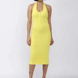 Forever 21 Yellow Cotton Regular Fit Midi Dress-picture-48