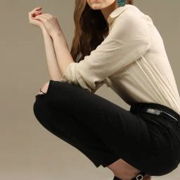 Vero Moda Black Distressed Mid Rise Jeans-image-65