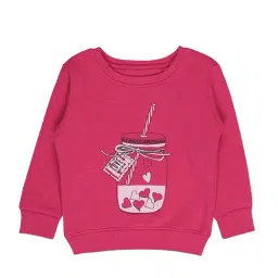 Bodycare Kids Fuchsia Printed Full Sleeves Sweatshirt-image-68