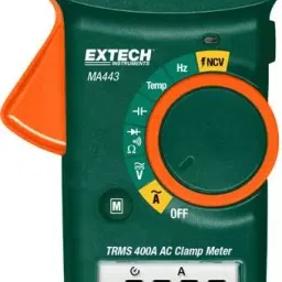 Extech Clamp Meter 400A TRMS AC w, MA443-NIST-4