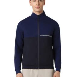 Van Heusen Navy Blended Regular Fit Jackets-picture-12
