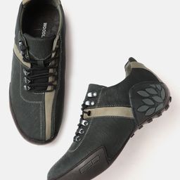Woodland Men Round-Toe Leather Sneakers-47