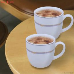Peggy Oliver Multicolor Porcelain Columbus Tea And Coffee Cup Set Of 6-21
