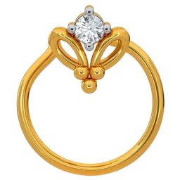 Kisna Diamond & Gold Jewellery 18k Gold & Diamond BrynnNosepin for Women-picture-26