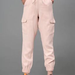 Mode by Red Tape Girls Pink Viscose Solid Joggers-image-24