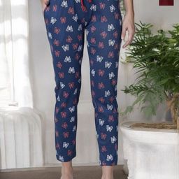 Kryptic Pack Of 2 Printed Cotton Mid-Rise Relaxed Fit Lounge Pants-picture-43
