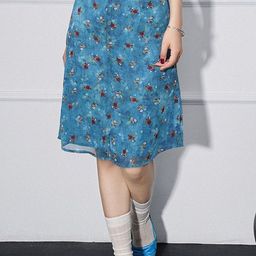 LULU & SKY Printed A-Line Knee Length Skirts-picture-1