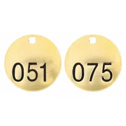 BRADY 38.1mm(1-1/2 Inch) Stamped Numbered Tags for General Purpose, 15Y758 (Pack of 25)-image-95