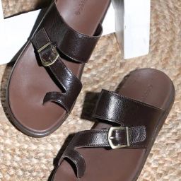 Liberty Men's Brown Toe Ring Sandals-picture-26