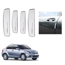 SPREADX Plastic Car Stylish I-pop White Colour Elegant Door Guard Protection Universal Type  Suitable for Maruti Suzuki Swift Dzire 2015 to 2017 (Set of 4 Pcs)-picture-36