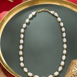 AMI Gold-Plated Artificial Beaded Necklace-image-69