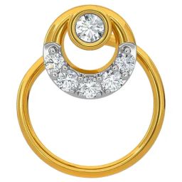 Kisna Diamond & Gold Jewellery 14k Gold & Diamond AmariNosepin for Women-picture-15