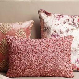 Pure Home and Living Pink Poly Dupion Textured Cushion Cover-picture-2