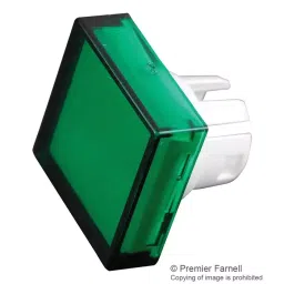 EAO SQUARE LENS, GREEN, PLASTIC, 51-953.5-21