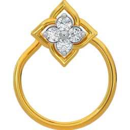 Kisna Diamond & Gold Jewellery 14k Gold & Diamond TailaNosepin for Women-image-20