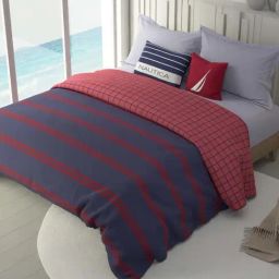 Nautica Ocean View Blue & Red 160 TC Cotton Double Comforter-image-5