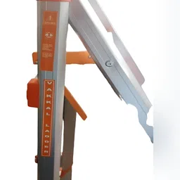 Vakkal Home Orange-Colored Rust Resistant Anti Skid Foldable Step Ladder image 4
