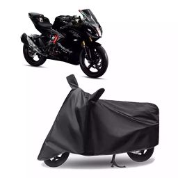 Auto Pearl Polyester Two Wheeler Cover for TVS Apache RTR 310 BS6 (Grey)-image-84
