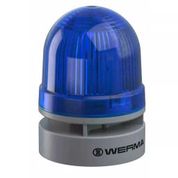 Werma Sounder Beacon EvoSIGNAL Mini Series Blue 24 V DC IP66 Base Mount 95dB at 1 Metre, 460.510.75-image-67